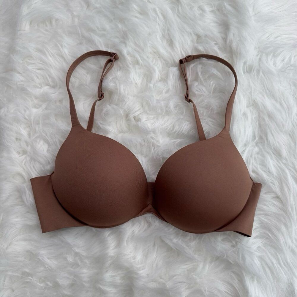 Skims Ultimate Push up Plunge Bra Sienna Size 32C